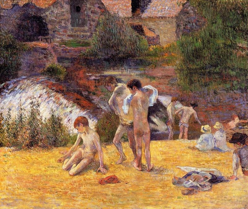 Paul Gauguin The Moulin du Bois d'Amour Bathing Place